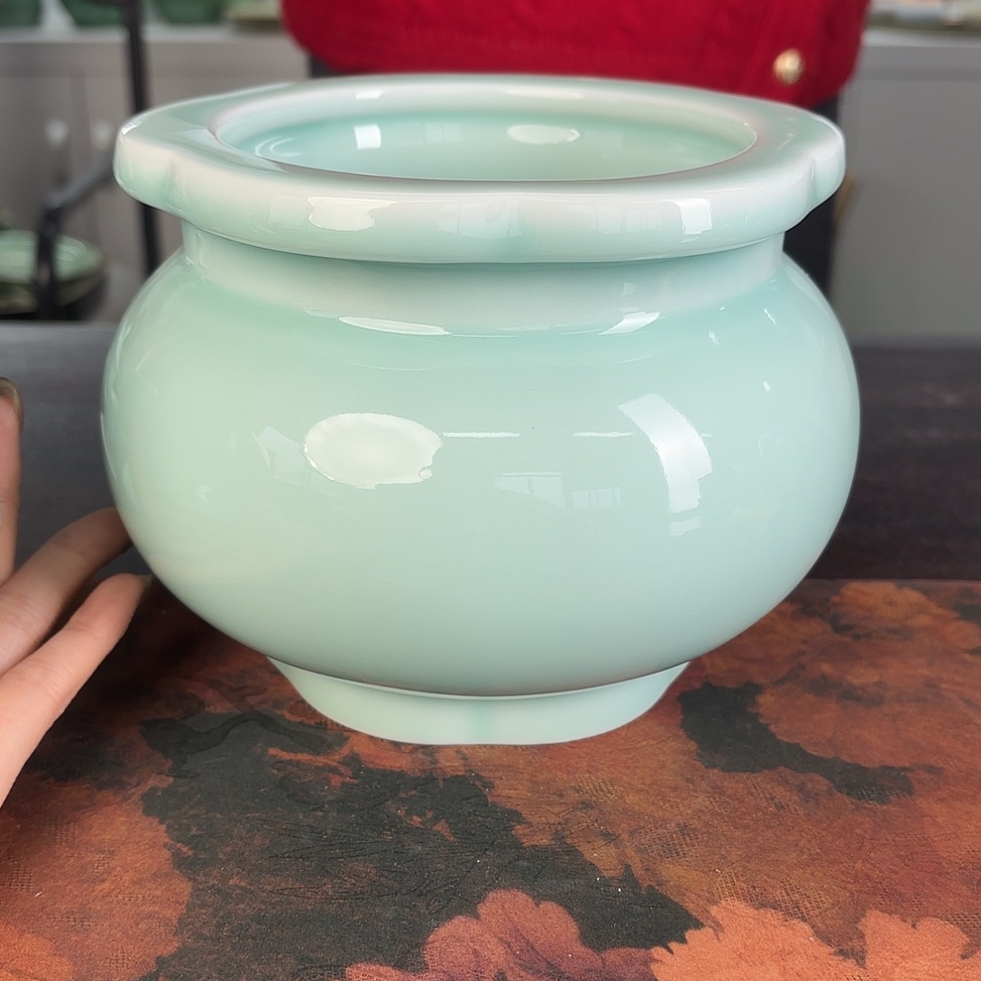 龙泉云间青瓷小米茶器