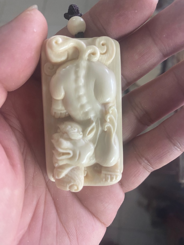 保真保天然猛犸象牙牌子