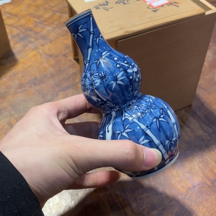 陶瓷小六古美术工艺品