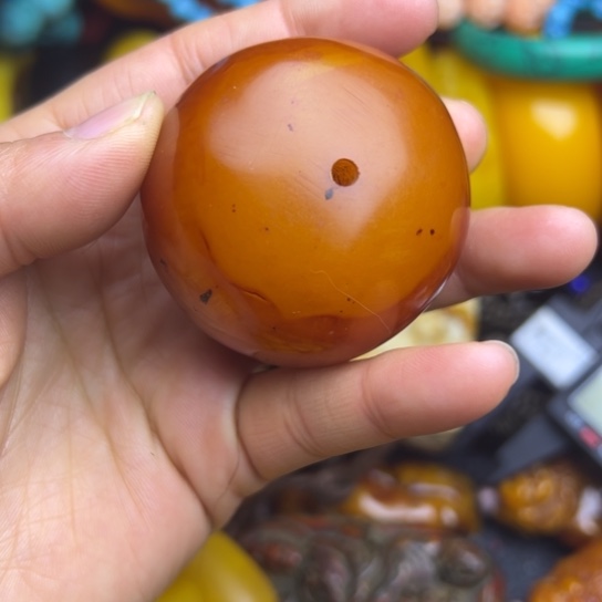 琥珀未镶嵌手链蜜蜡