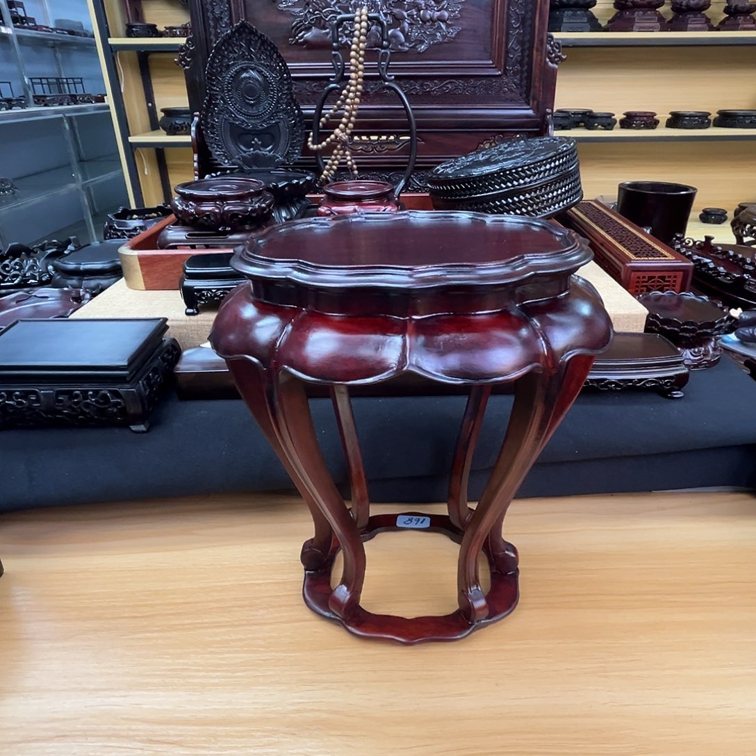 红酸枝木类海棠花几12/10.5/19厘米