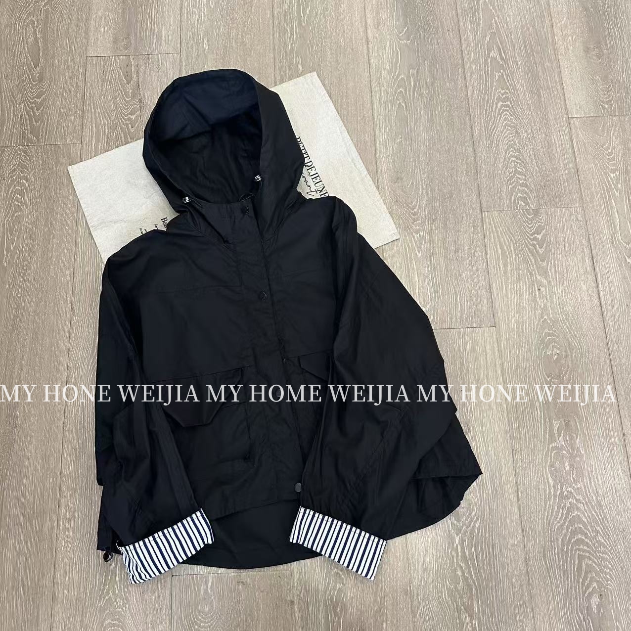 【WJ】春款 高 22503 带帽袖口拼条外套 （3-6）