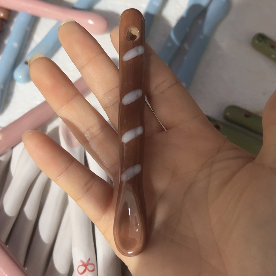 陶摆件福利手绘勺子