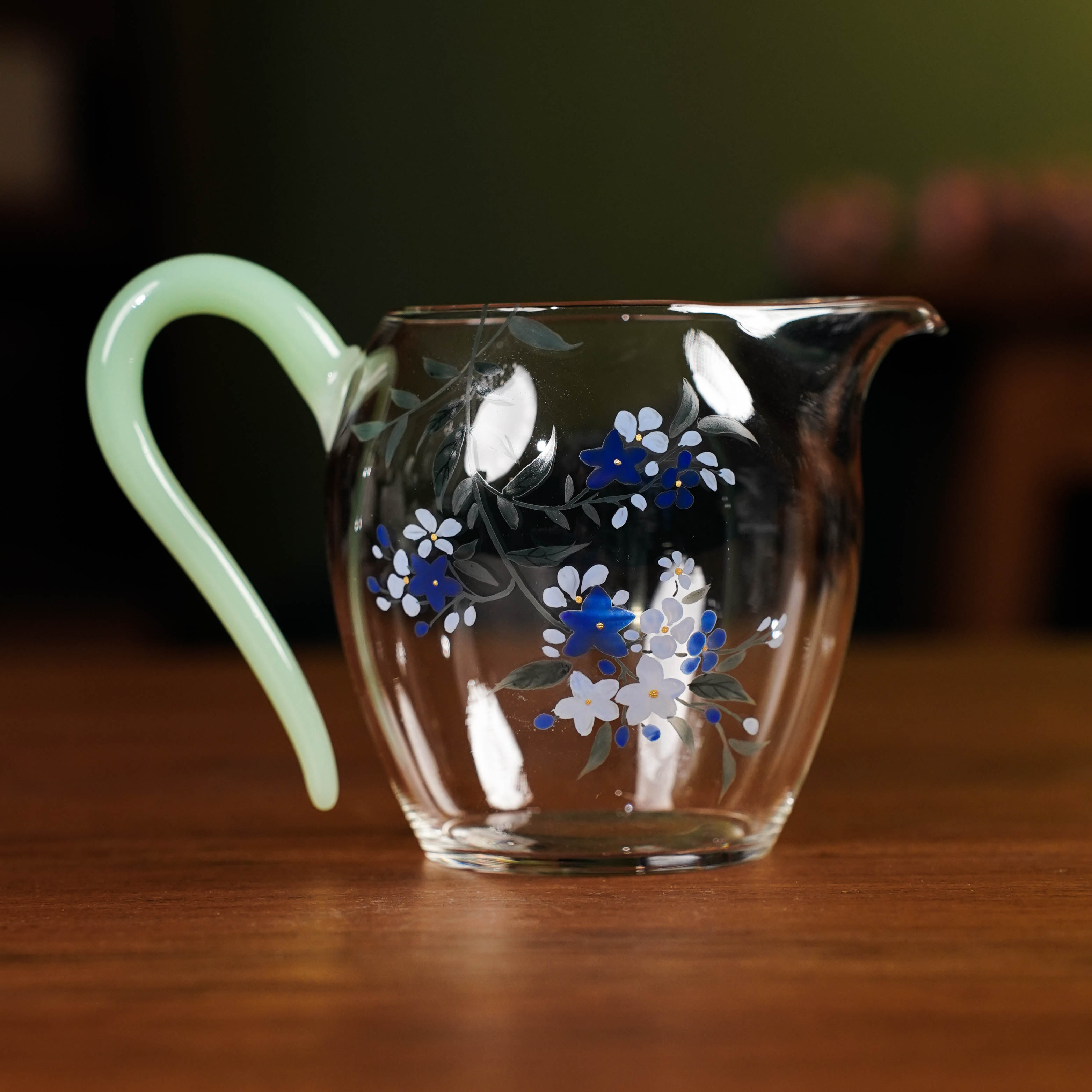 泡茶耐热高硼硅玻璃变色公道杯JD806