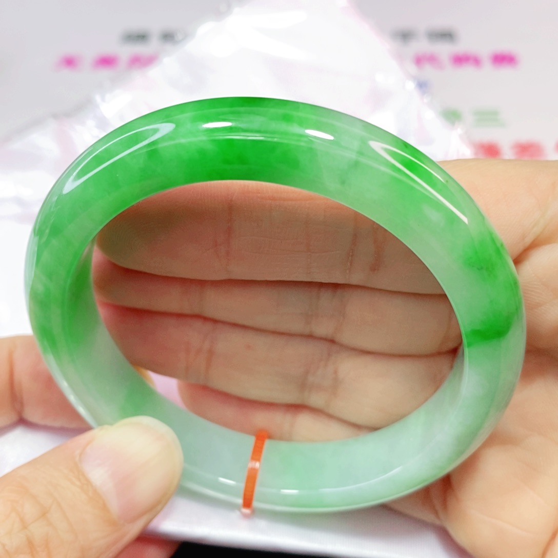 未镶嵌手镯翡翠56.8圈口正圈-货头力推