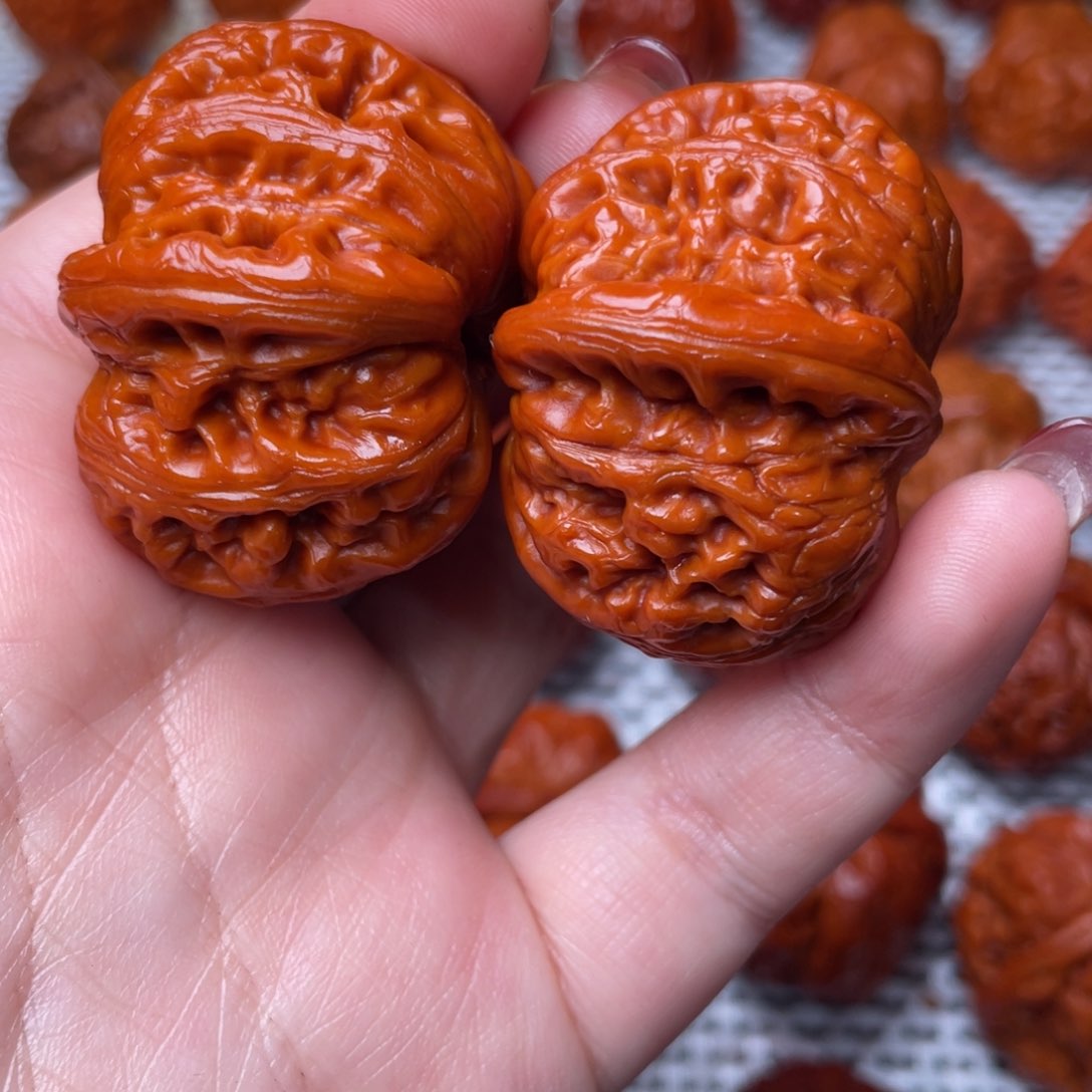 桃核吊坠文玩核桃 手把件 元宝 42