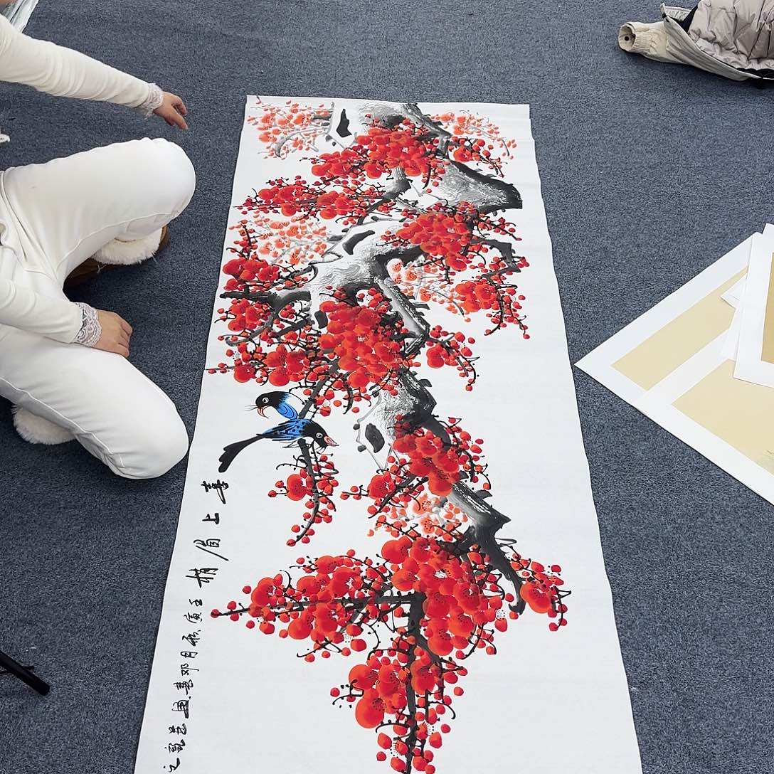 国画作品小姐姐放漏中