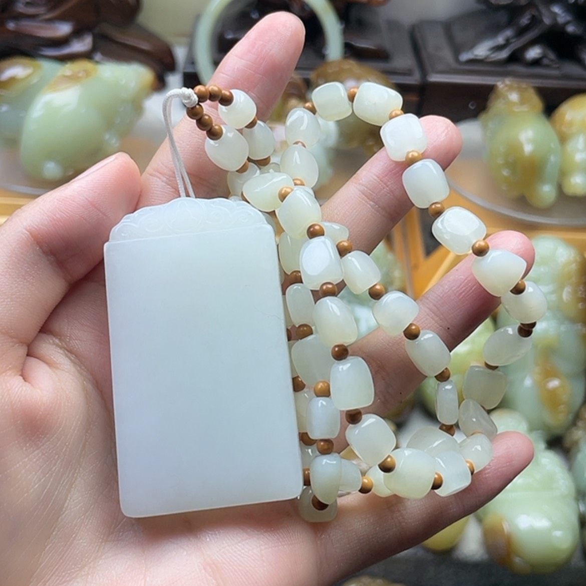 【闪购商品】和田玉（糖玉）未镶嵌挂件幸**身