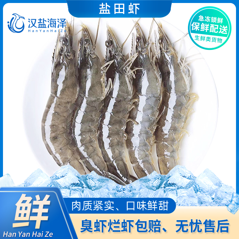 【4050】汉盐海泽盐田汪子虾 肉质紧实鲜甜4斤