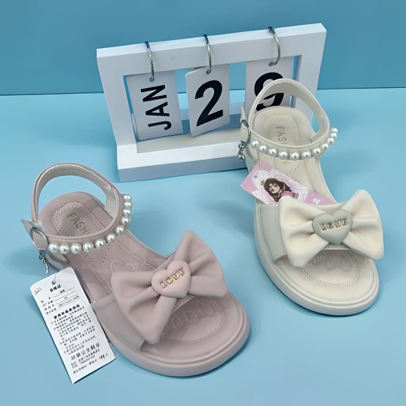 女童鞋凉鞋2025夏季新款女孩蝴蝶爱心31-36