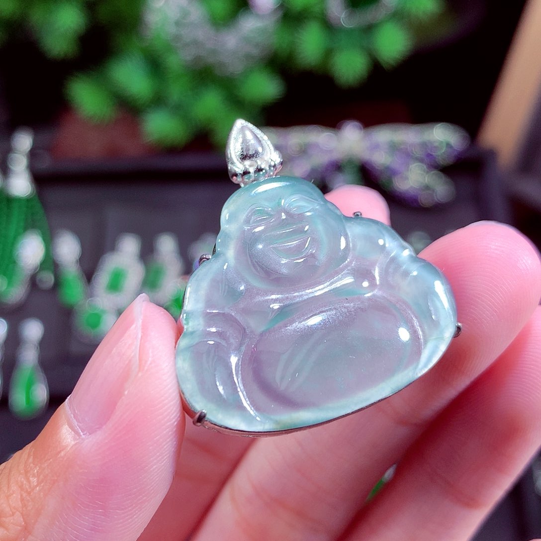 颈饰未镶嵌翡翠天然