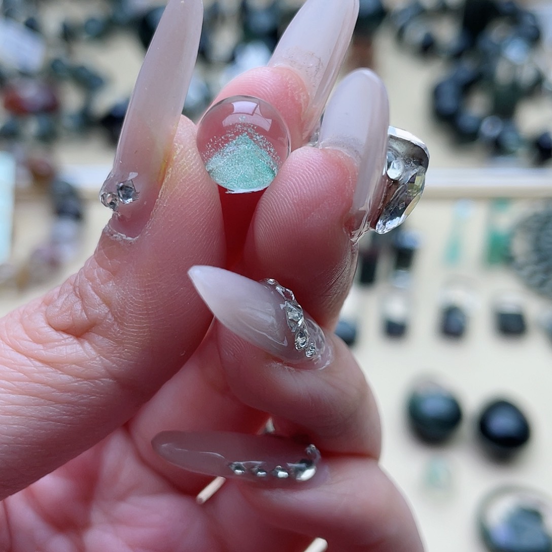 水晶颈饰未镶嵌翠幽灵金字塔单珠