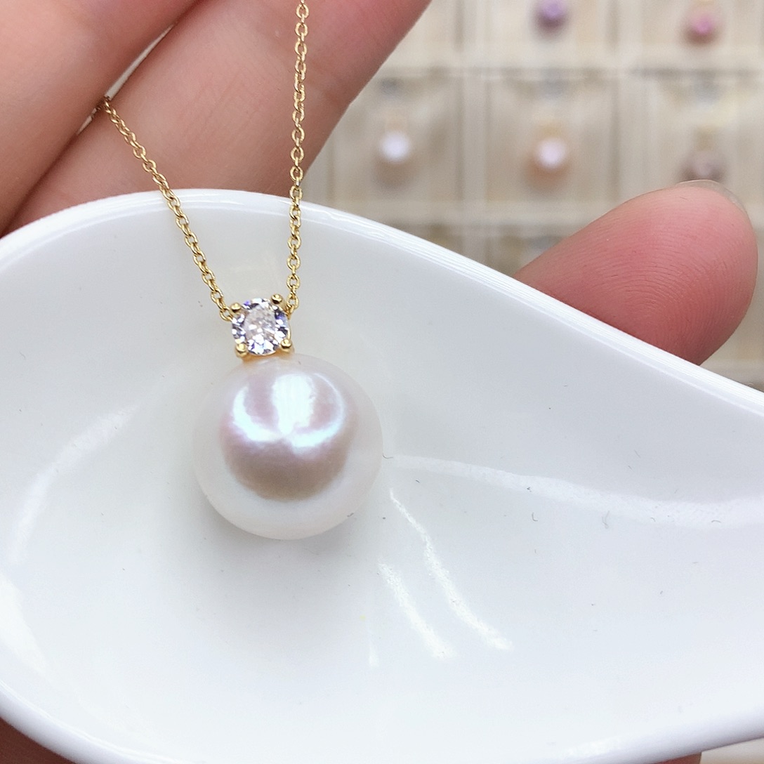 淡水珍珠颈饰合金