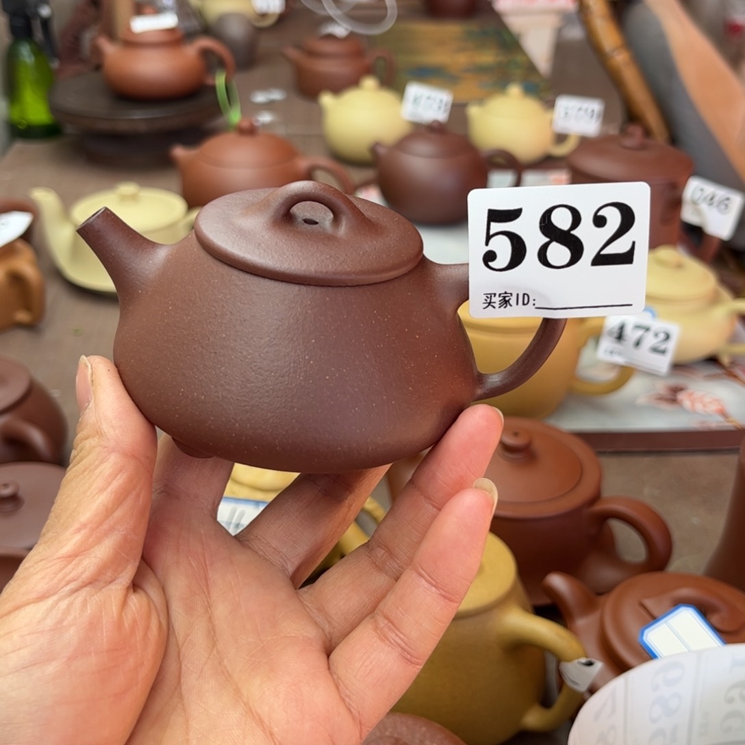 紫砂茶壶底槽清半手工130cc