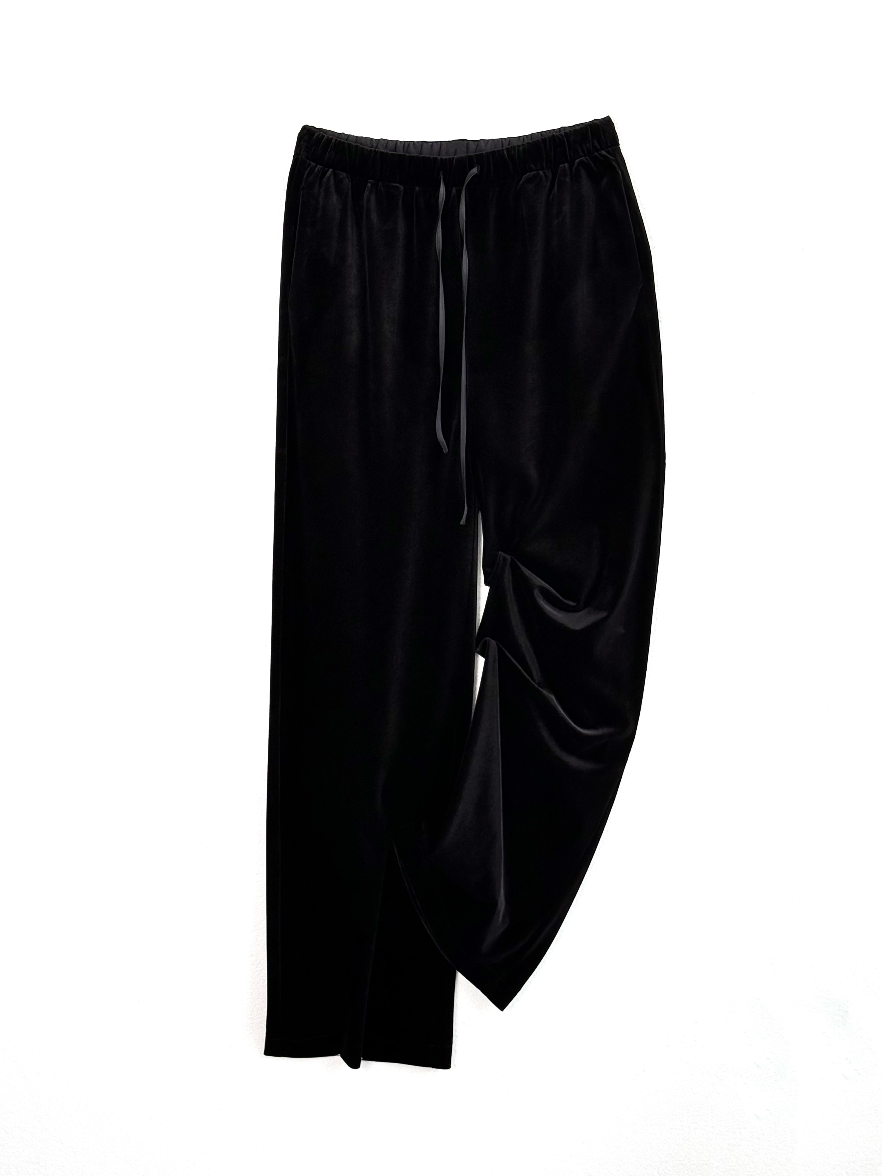 YUMO/遇茉【小林】夏季凉感透气醋酸丝绒窄版直筒裤C003