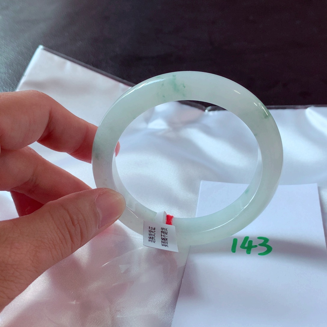 未镶嵌手镯翡翠缅甸天然A货翡翠手镯57.4