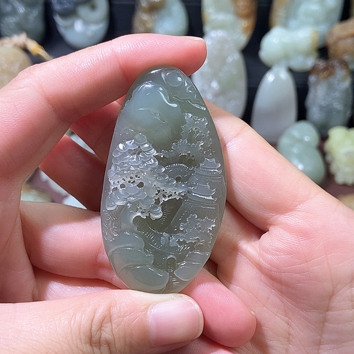 和田玉未镶嵌颈饰