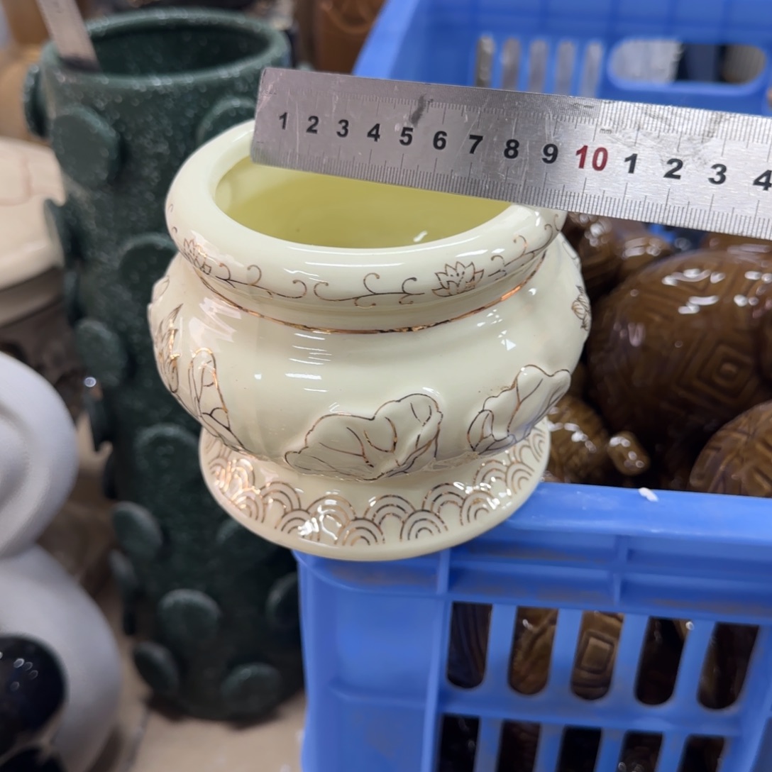 瓷片陶瓷工艺花瓶摆件