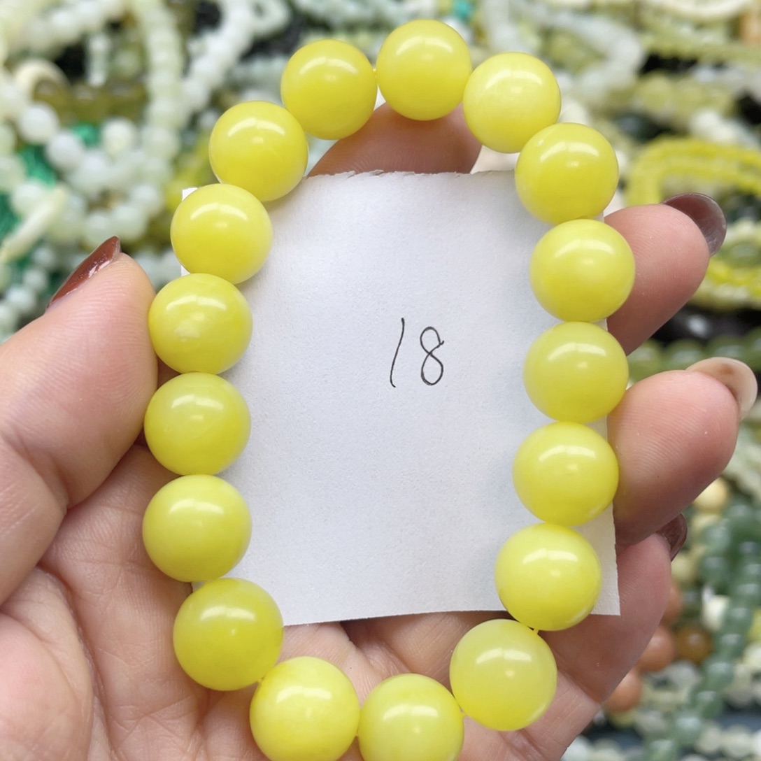 未镶嵌蛇纹石玉手链