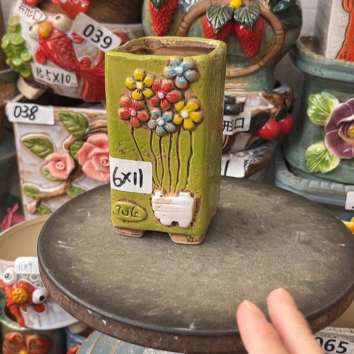 粗陶材质多肉花盆
