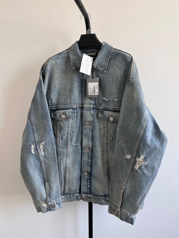 未使用 Balenciaga/巴黎世家 廓形牛仔夹克  S码
