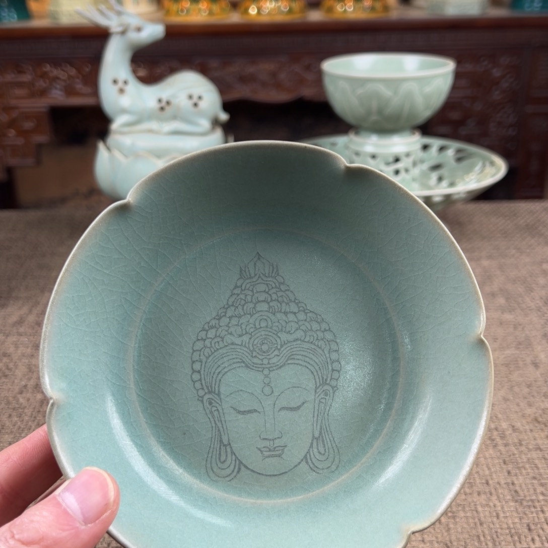 瓷片正能量陶瓷艺术品