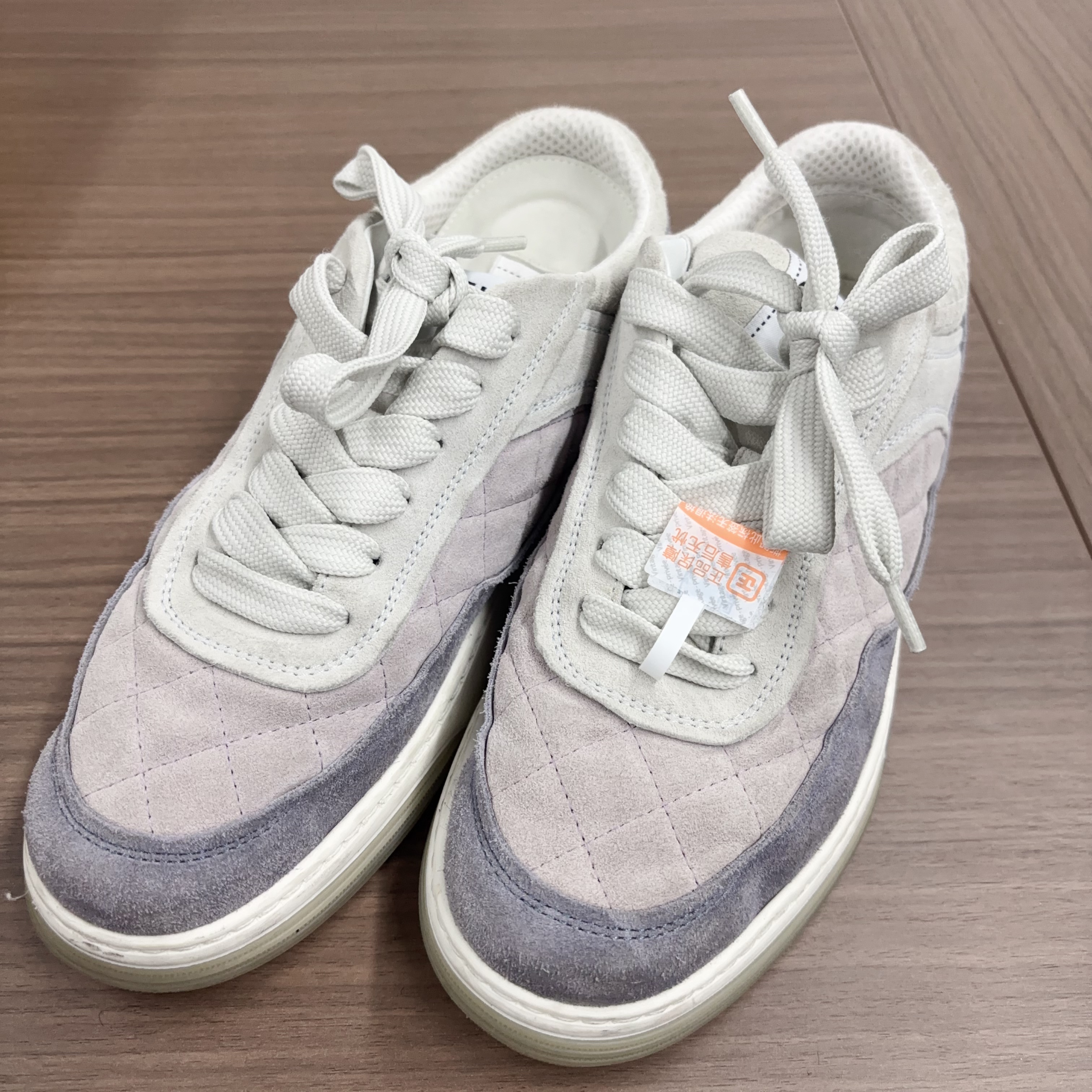 95新 Chanel/香奈儿 22c香芋紫麂皮休闲鞋/251218TLLVP02