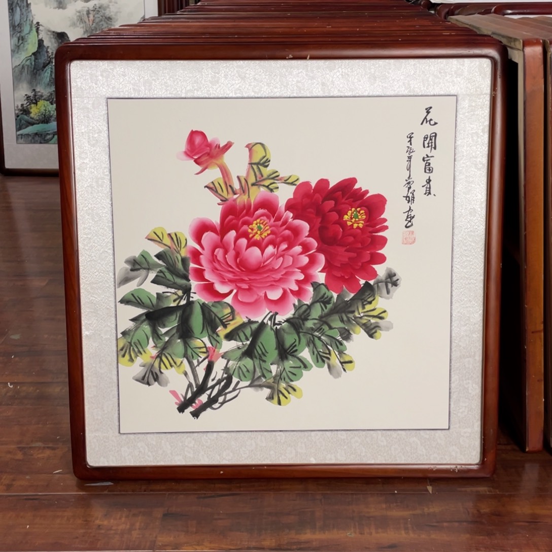 国画带框尺寸63*63厘米