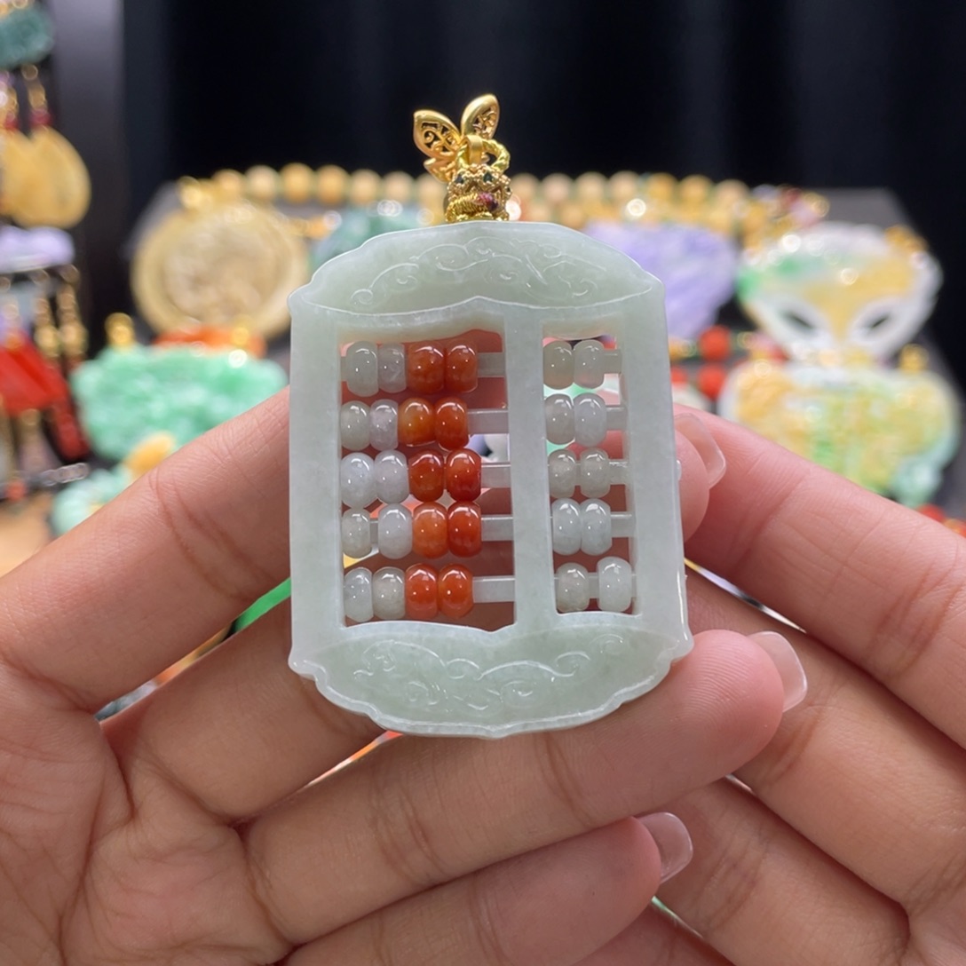 翡翠颈饰未镶嵌代编织