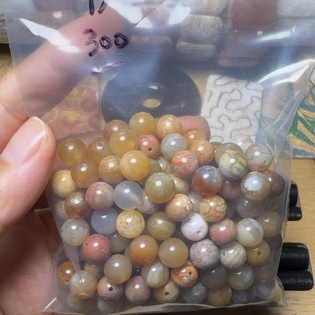 硅化玉8咪精品福利珠300米未镶嵌小*伊