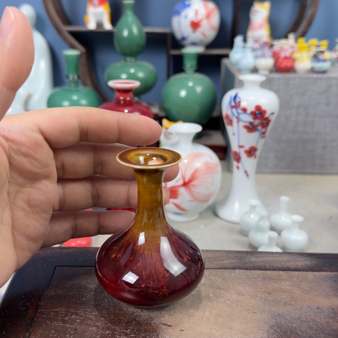 陶瓷手工小花器摆件