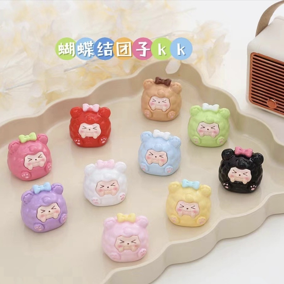 【九宫格】蝴蝶结实色团子 对对碰