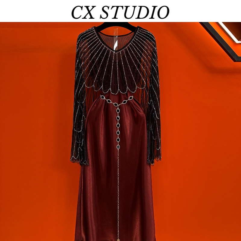 YC编码58 经典收腰轻奢时尚春夏季连衣裙（定制女装）TG889