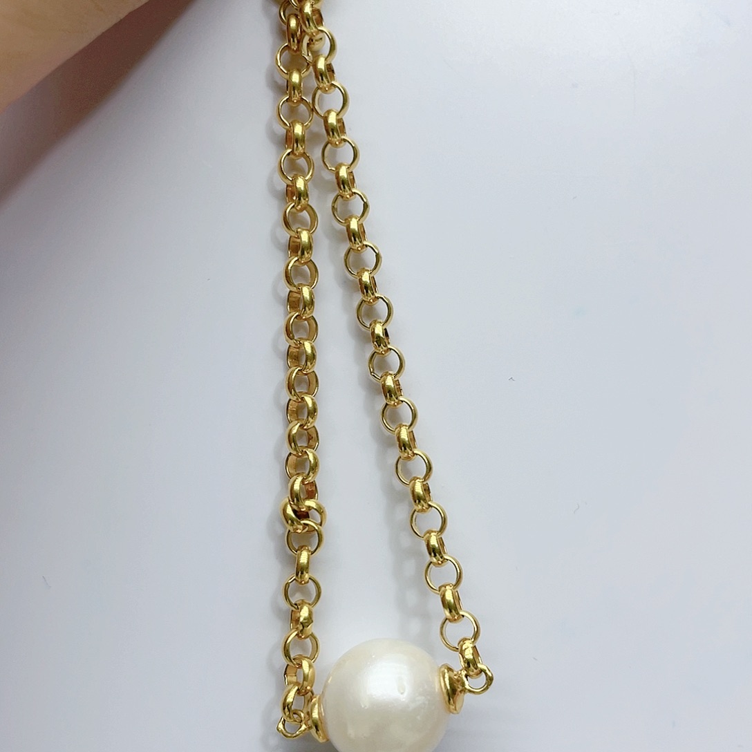 海水珍珠手绳银S925镶嵌