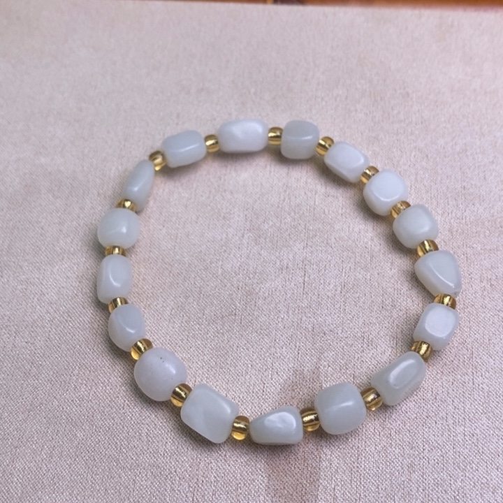 和田玉未镶嵌手链