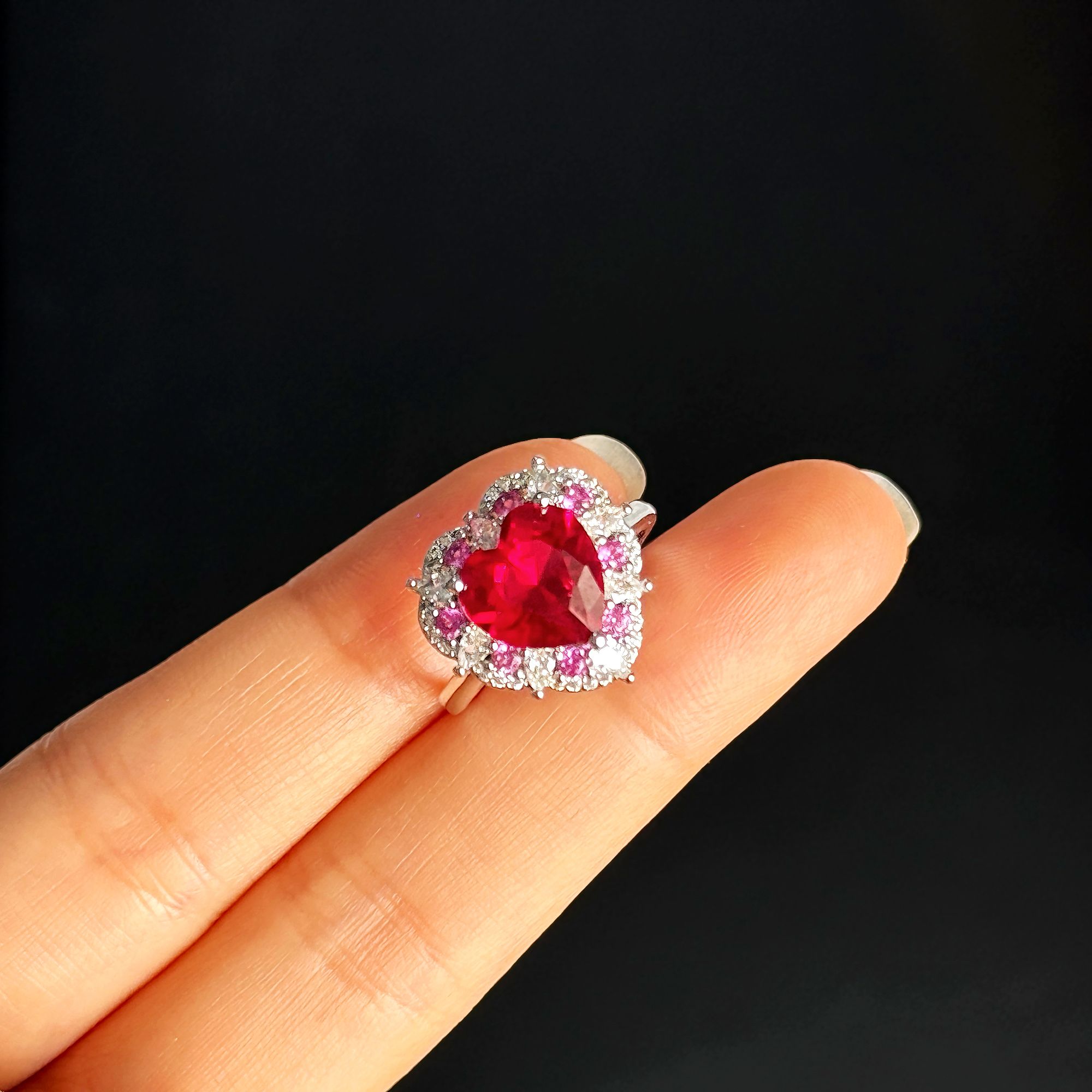 红宝石典藏轻奢-红宝石-高精切宝石戒指YC-214