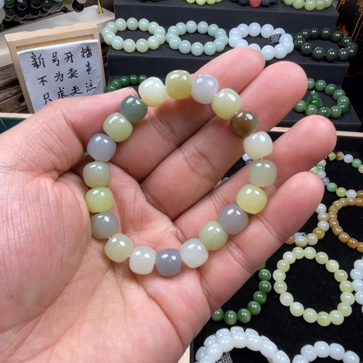 和田玉手串未镶嵌
