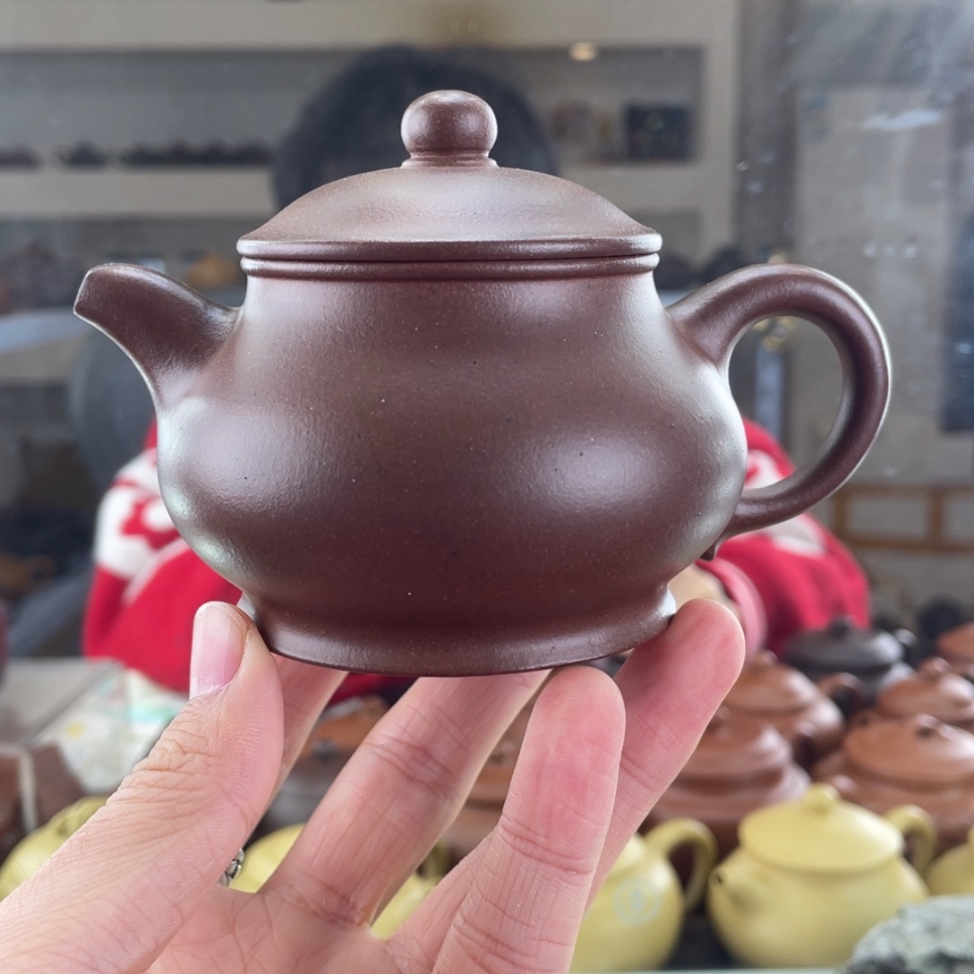 茶壶紫砂180cc老紫泥茶壶