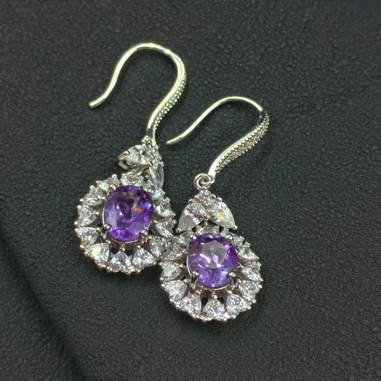 【粉丝专属】天然帝王紫水晶耳饰 TRSJ046（多样性发货）