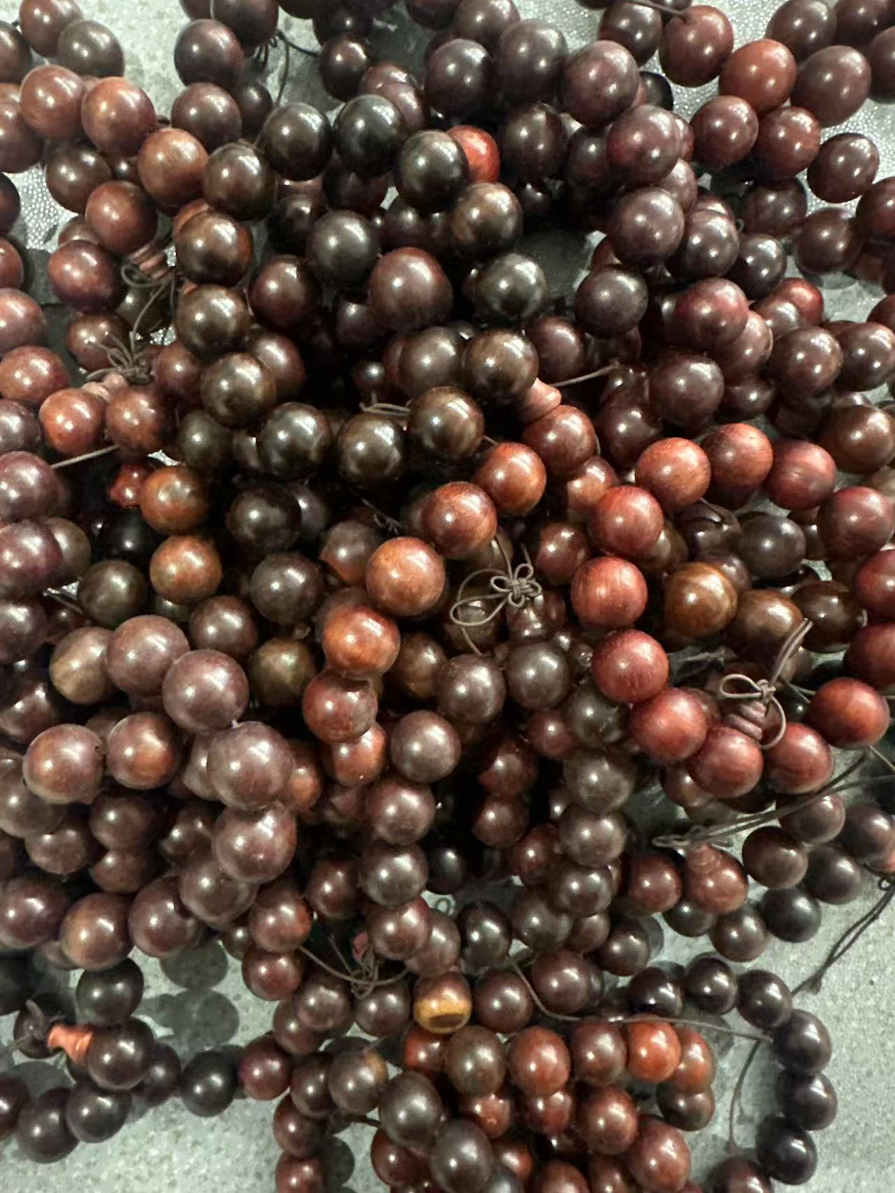 443号 紫檀1.8cm+圆珠手串 样式多样性发其一