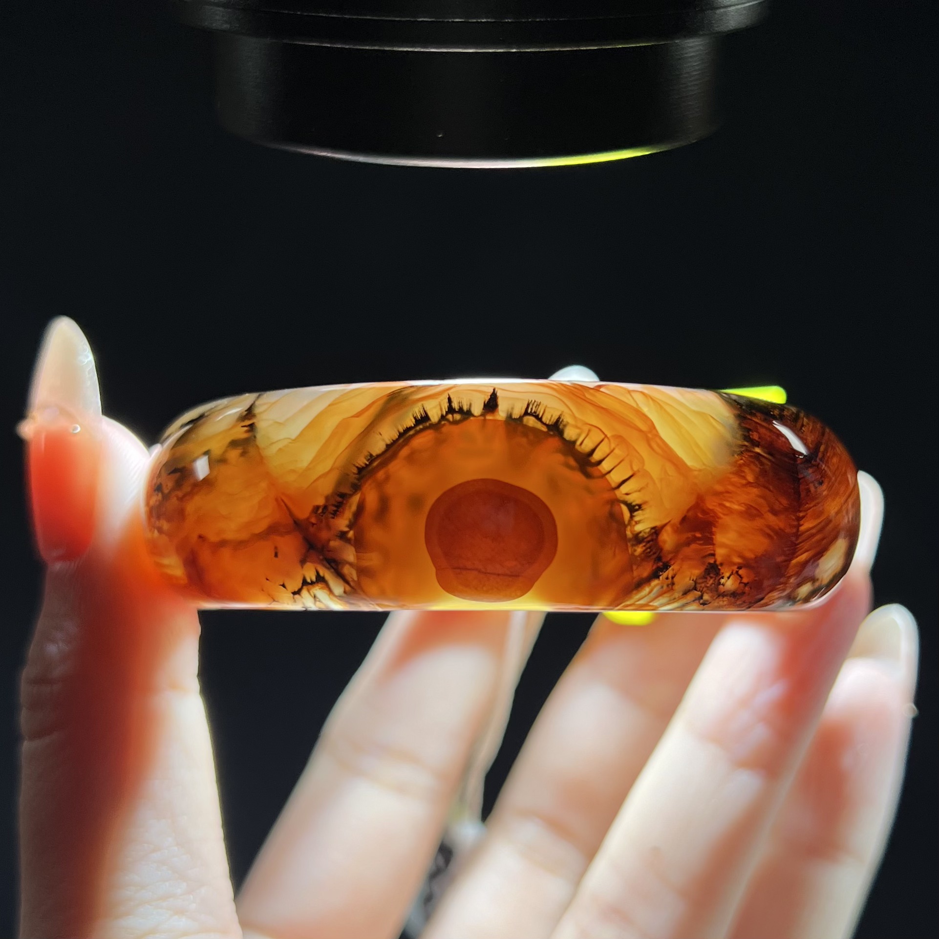 天然象形 刺景手镯 大地的瞳孔 艾肯泉 55.0×18.7×7.4