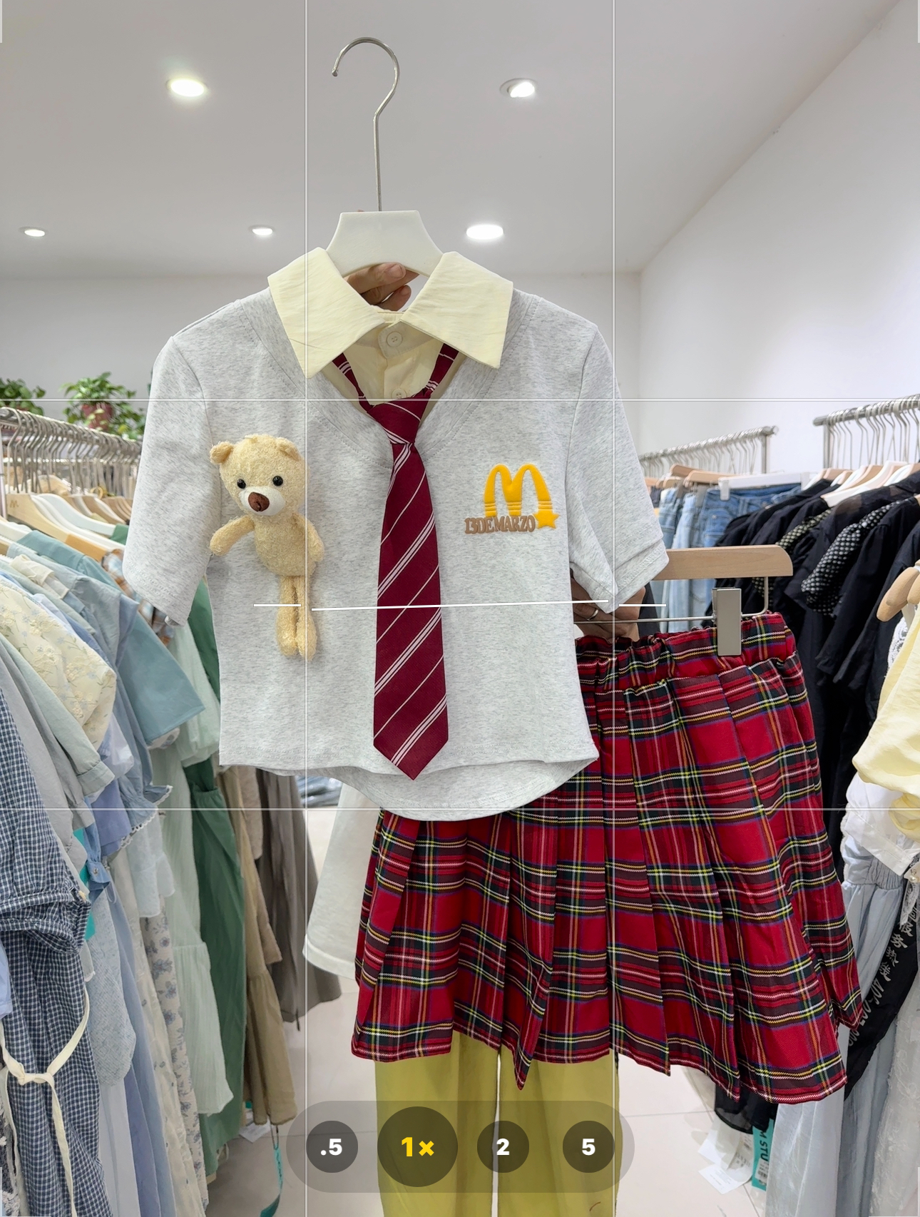 可爱学院风熊熊套装120斤