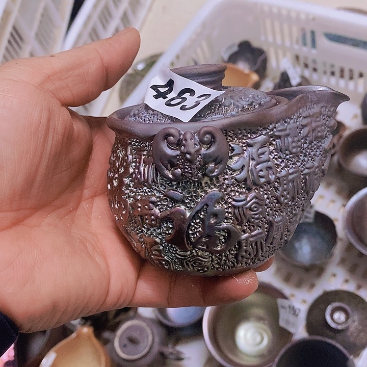 紫砂茶杯柴烧纯手工463