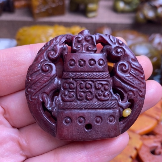 蛇纹石玉未镶嵌颈饰83