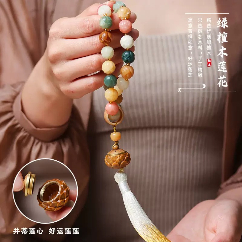 【步步生莲】天然菩提手链女款 步步莲花双圈10m 