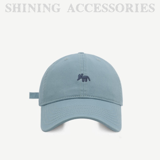 精梳棉软顶小狐狸刺绣棒球帽韩版男女同款时尚百搭显脸小鸭舌帽