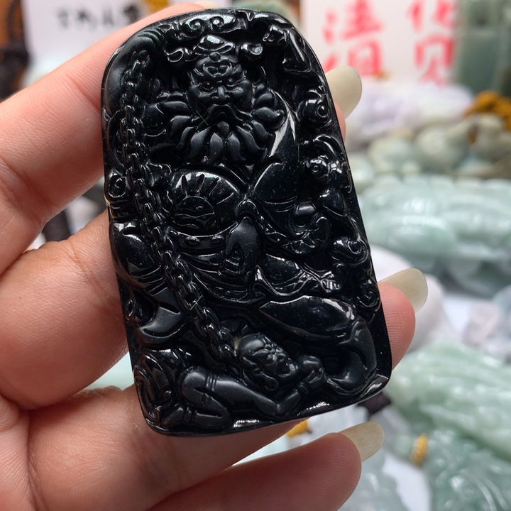 翡翠未镶嵌颈饰保真天然A货翡翠