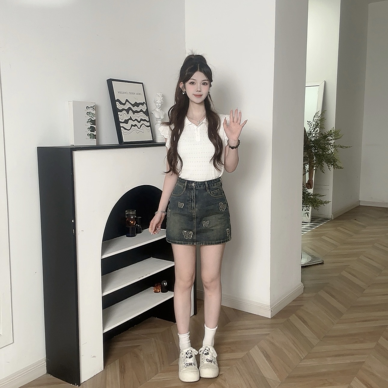 IEF/爱依服2025新款夏季牛仔A裙