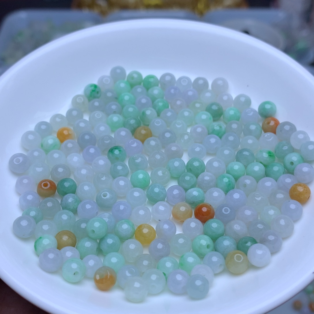 【闪购商品】未镶嵌手链翡翠卡5.3冰三彩40个