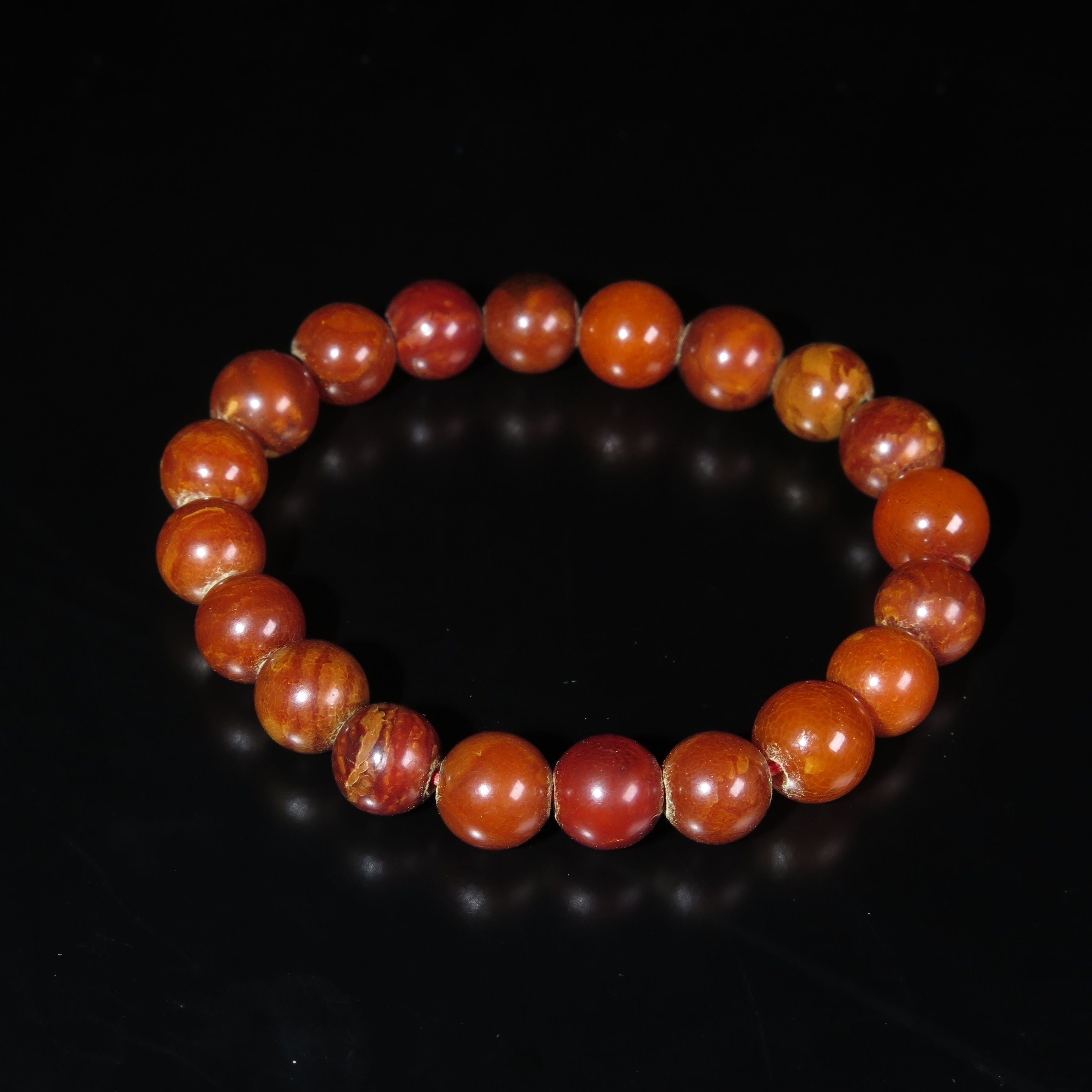 民国蜜蜡串饰/MZ086424/和田玉/民族文物